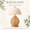 Kelmarixa™ Rattan Cove Woven Table Lamp