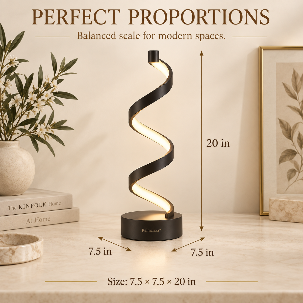 Kelmarixa™ Flux Spiral LED Accent Lamp
