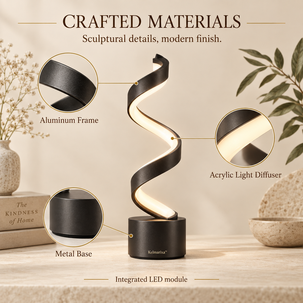 Kelmarixa™ Flux Spiral LED Accent Lamp
