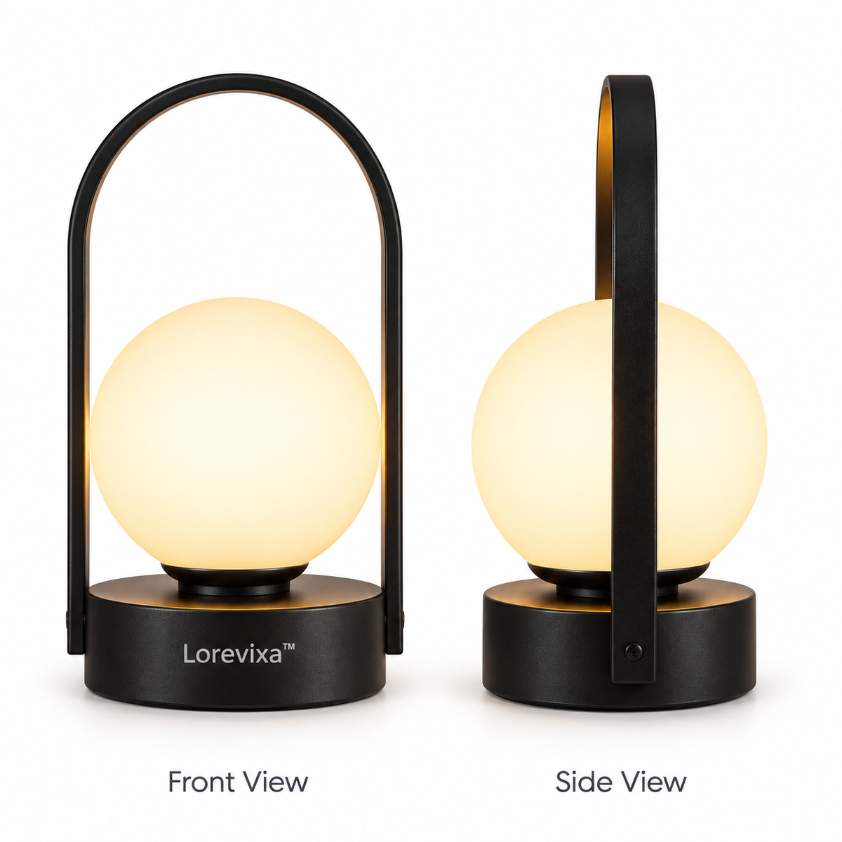 Kelmarixa™ Noir Halo Globe Lantern Lamp