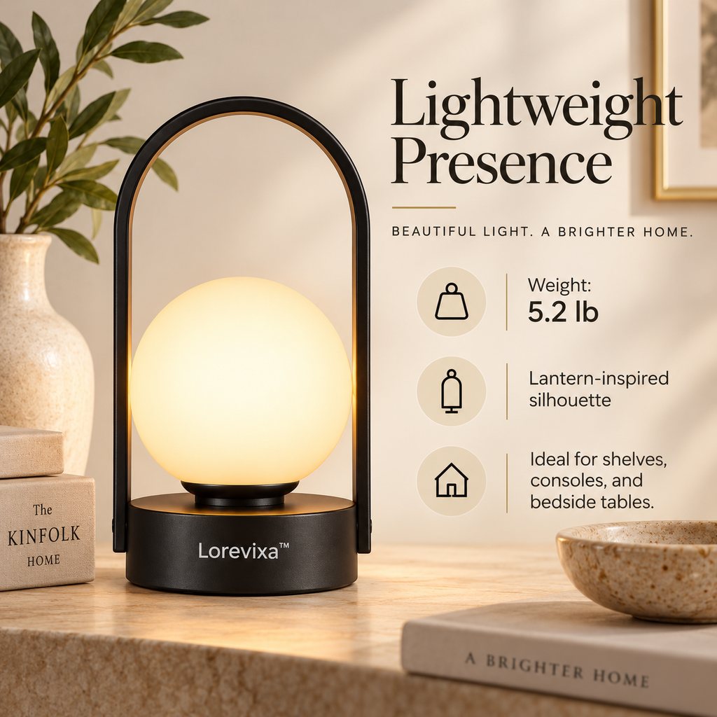 Kelmarixa™ Noir Halo Globe Lantern Lamp